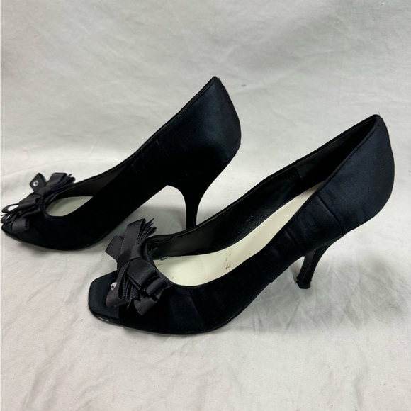 Nine West  Evening Shoe Open Toe Black - Picture 2 of 7